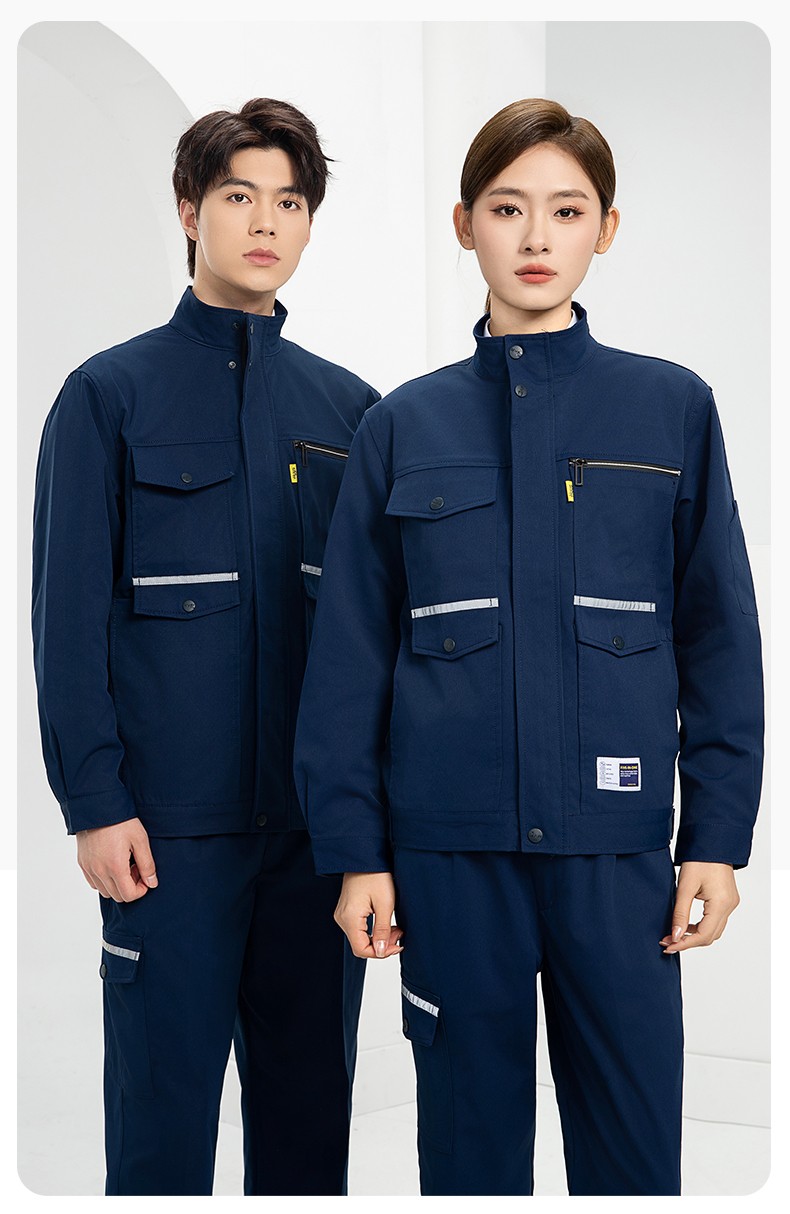 DM2311 海源春秋工作服耐磨勞保上衣工裝套裝車(chē)間工地工廠服勞保服印字(圖14)