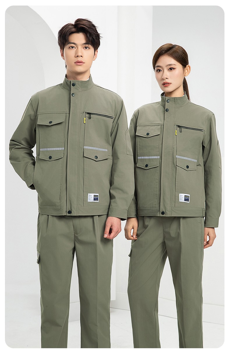 DM2311 海源春秋工作服耐磨勞保上衣工裝套裝車(chē)間工地工廠服勞保服印字(圖16)