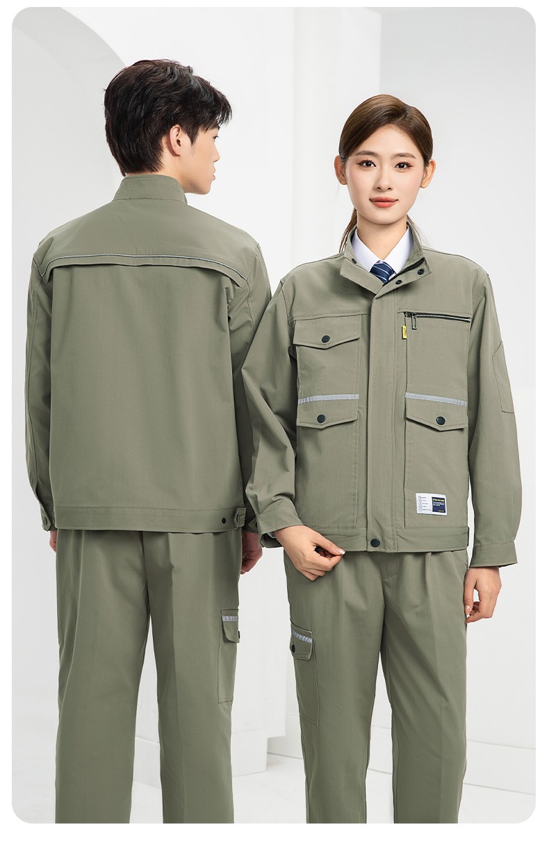DM2311 海源春秋工作服耐磨勞保上衣工裝套裝車(chē)間工地工廠服勞保服印字(圖17)