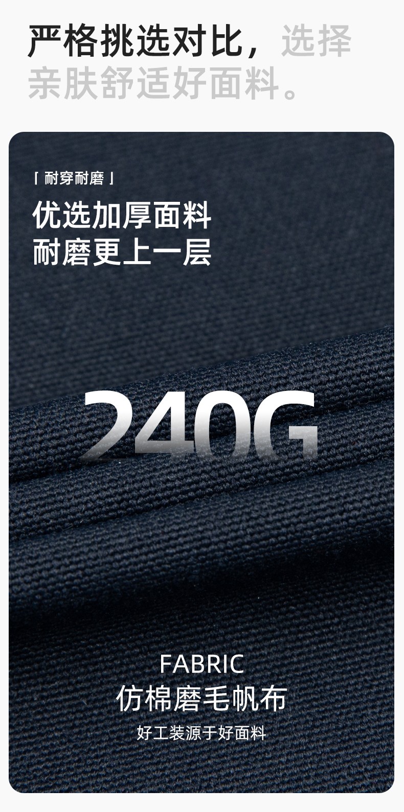 WF288 春秋工作服男多兜加固耐磨勞保服印字套裝車間廠服拉鏈款立領(lǐng)工裝(圖3)