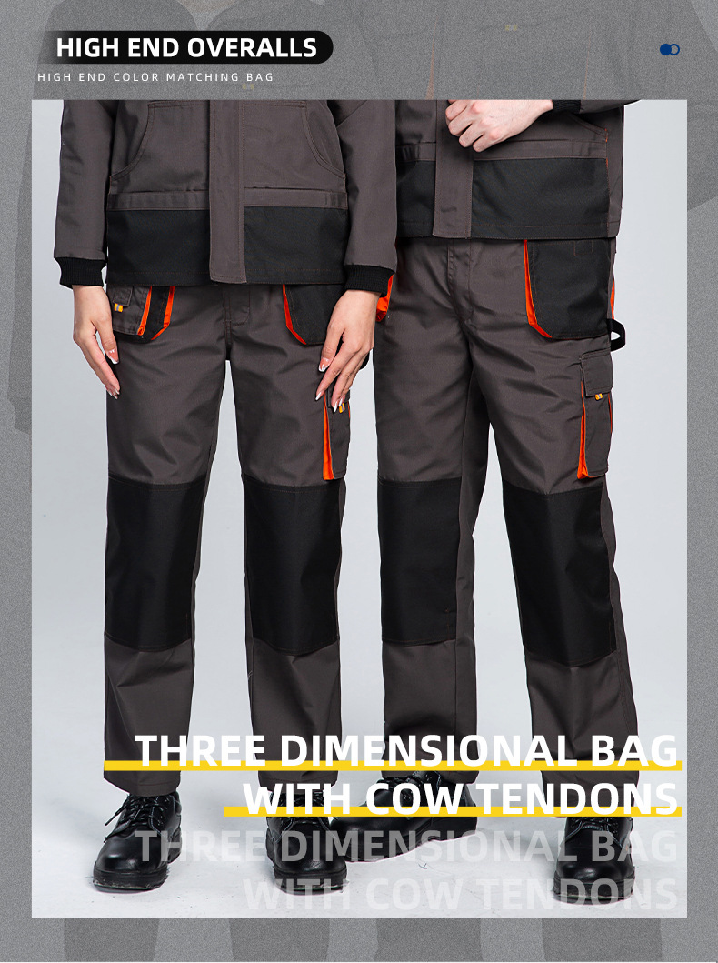 WD2118 跨境勞保工裝褲男耐磨多口袋大兜多兜工作褲汽修電工外貿出 口褲子(圖1)