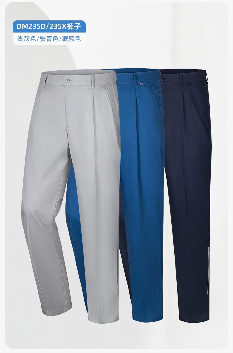 WQ2119X 夏季薄款純棉反光條勞保工裝褲男建筑工地寬松多兜多口袋大兜工作服褲子(圖21)