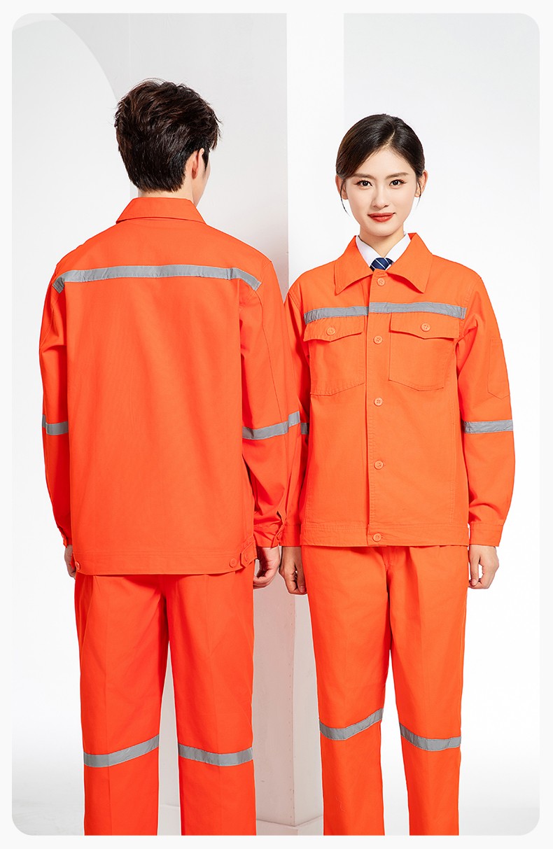 QM171 海源煤礦井下勞保工作服套裝男全棉純棉反光條電焊工廠勞保服(圖13)