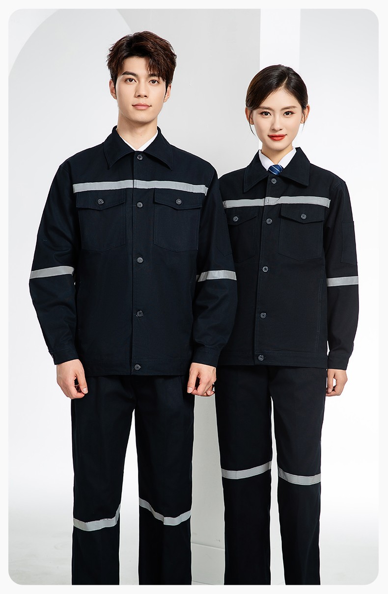 QM171 海源煤礦井下勞保工作服套裝男全棉純棉反光條電焊工廠勞保服(圖15)