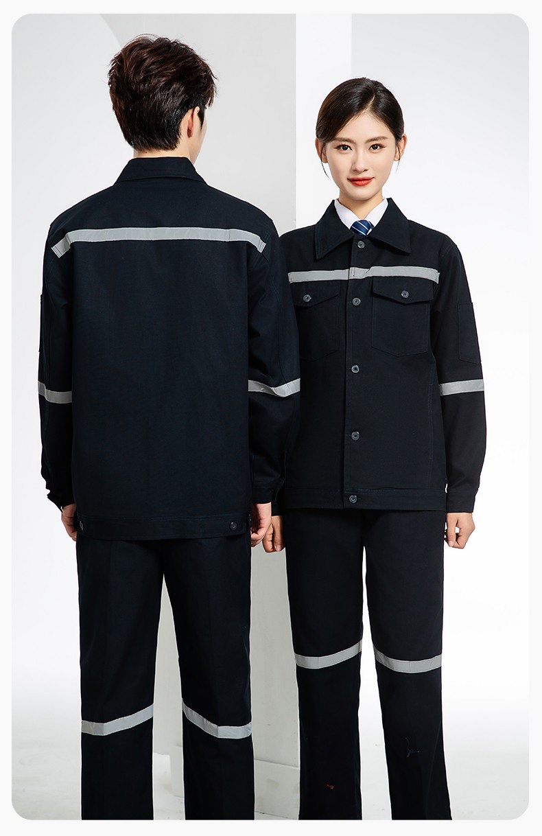 QM171 海源煤礦井下勞保工作服套裝男全棉純棉反光條電焊工廠勞保服(圖16)