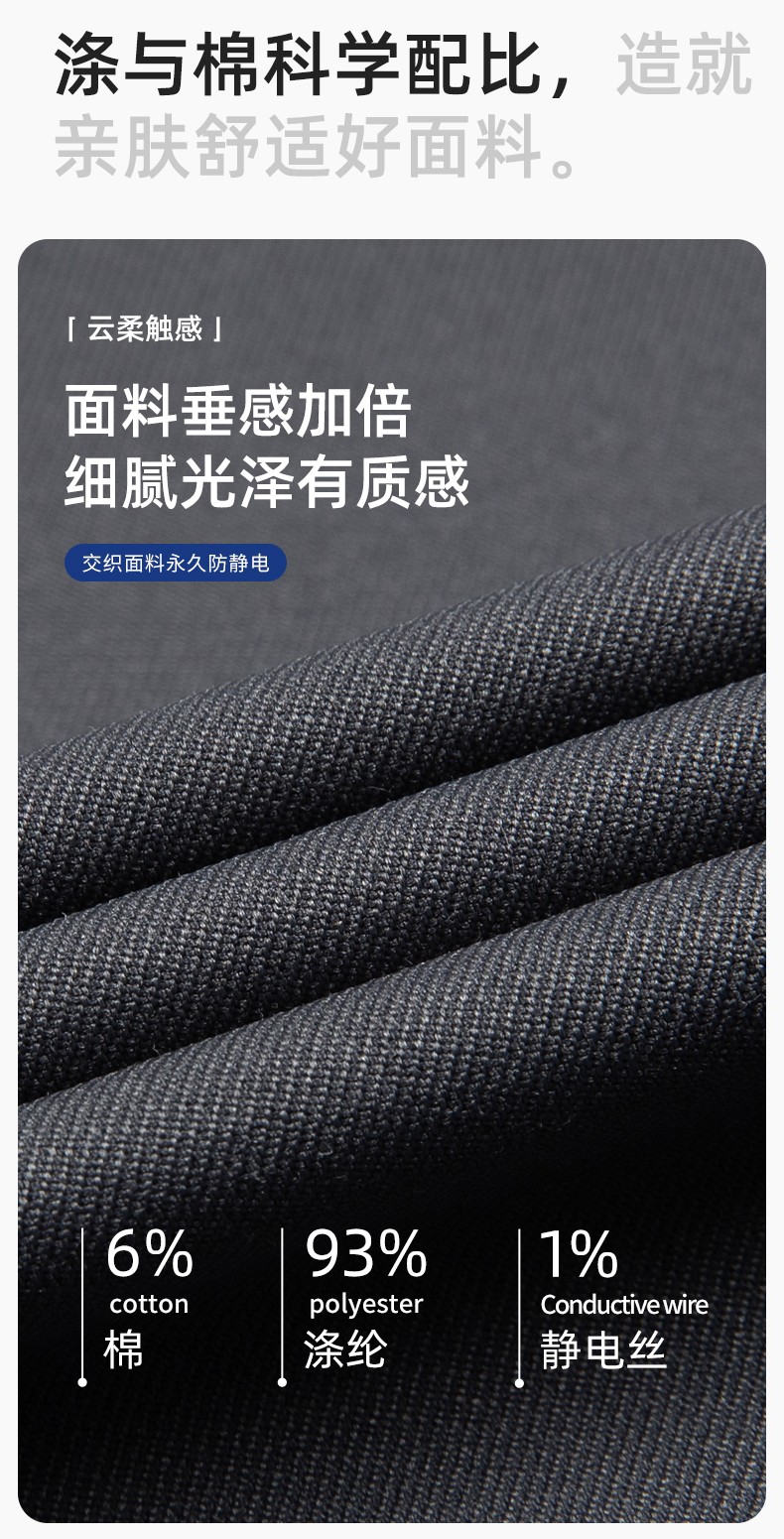 JC-162 春秋工作服套裝男純色反光條加油站汽修服車間電工服工作服定制(圖3)