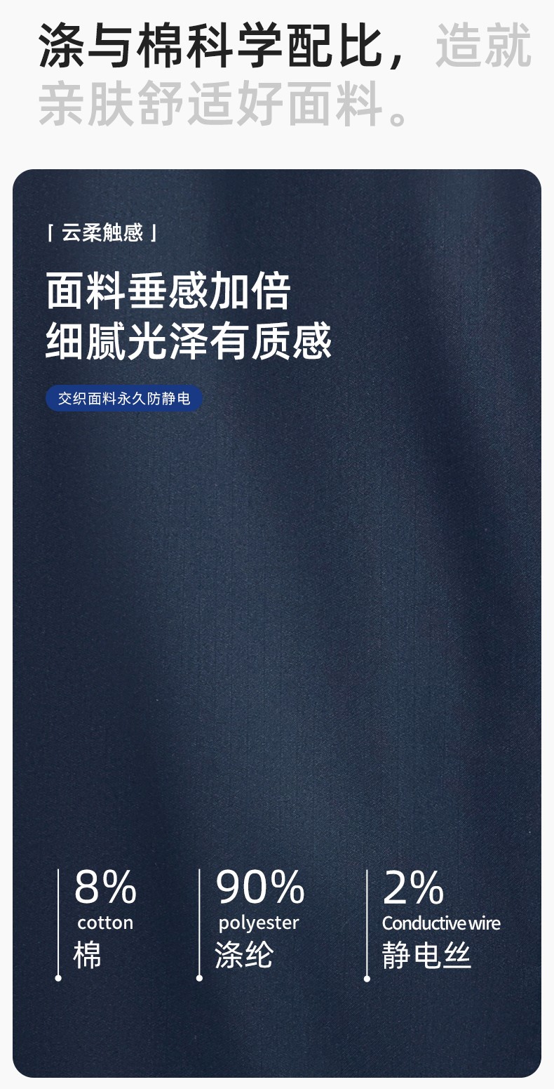 JC-163 春秋季工作服套裝男防靜電長袖外套工地加油站工裝上衣勞保服定制(圖3)