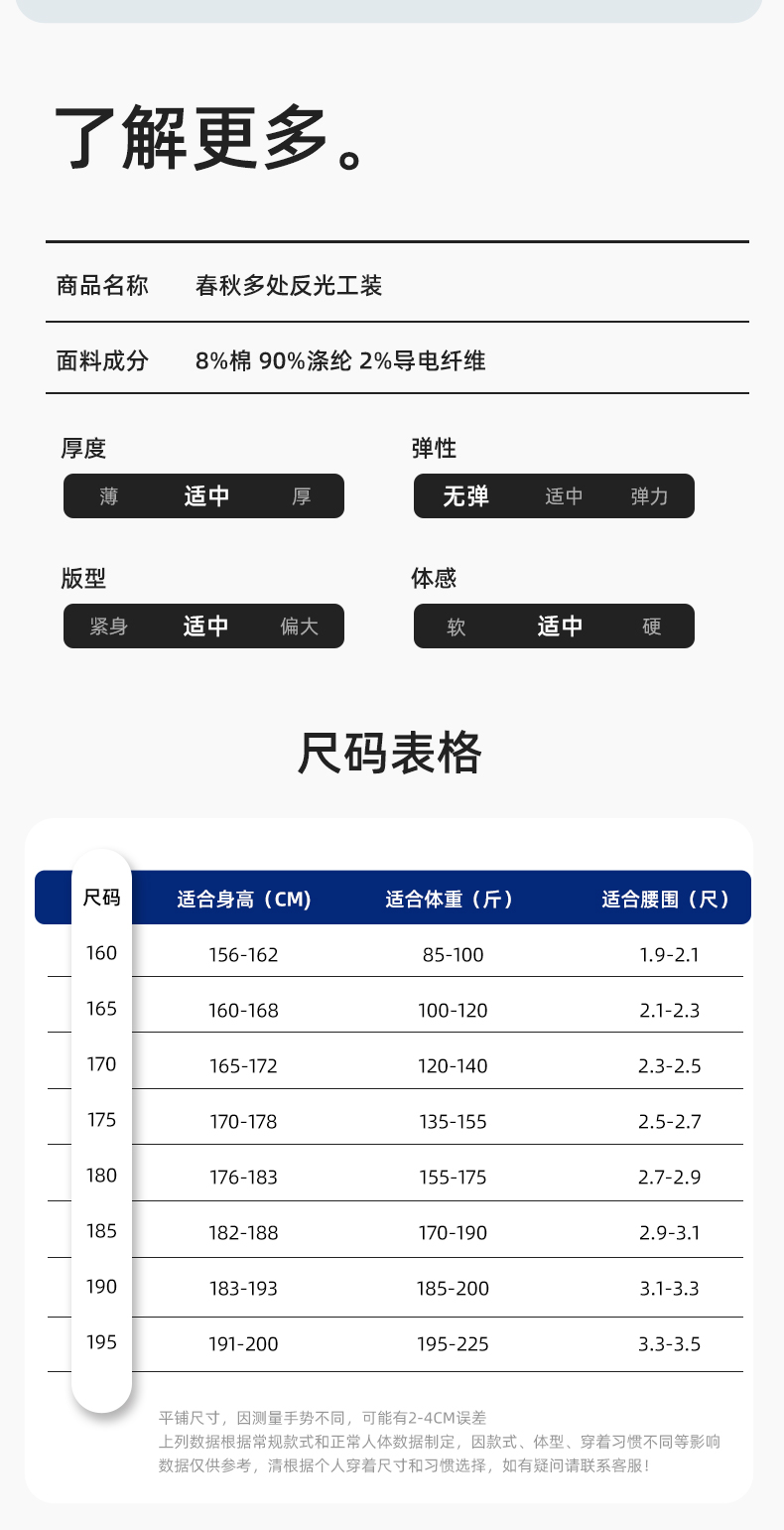 JC-163 春秋季工作服套裝男防靜電長袖外套工地加油站工裝上衣勞保服定制(圖10)