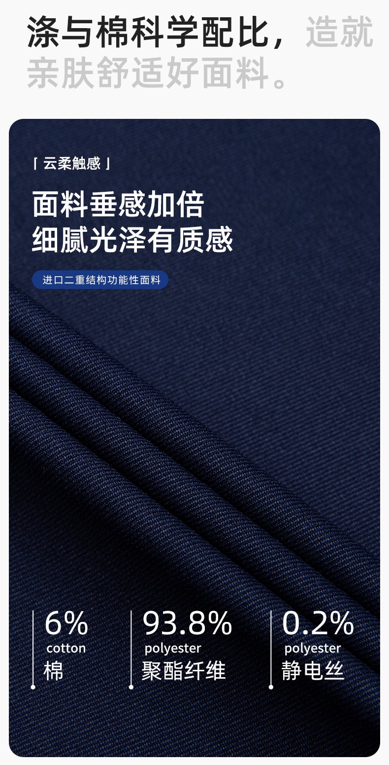 LJ-68003 滌棉防靜電工作服套裝男汽修車(chē)間工廠電焊服廠服反光條工裝勞保服(圖3)