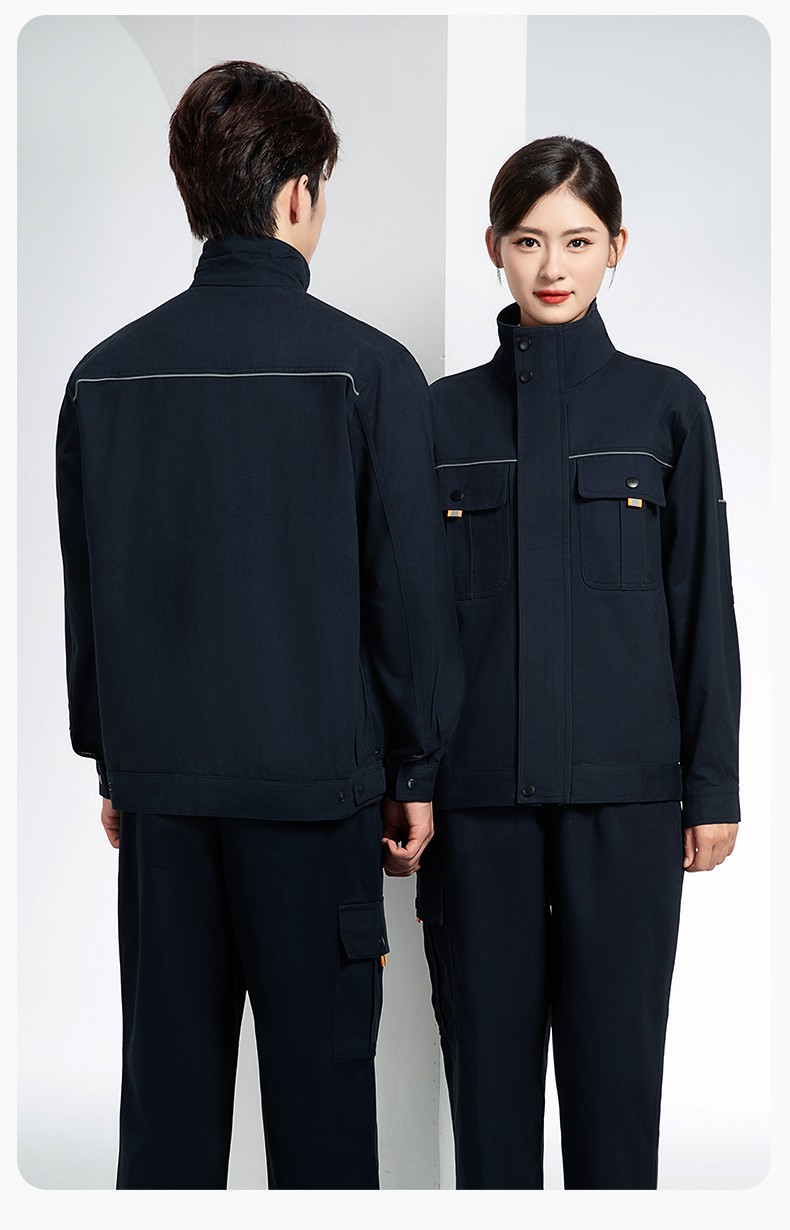 BF-802 春秋純棉反光條勞保工作服套裝耐磨防燙電焊干活工裝定制(圖20)