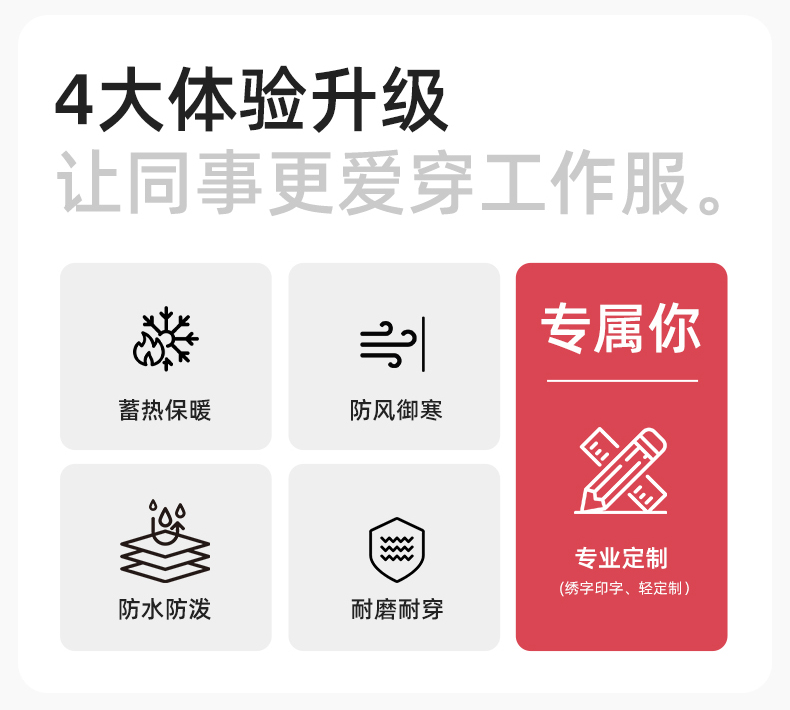 RH-60953 冬季可拆卸羽絨內(nèi)膽三合一沖鋒衣毛領(lǐng)帽子防風(fēng)防雨登山騎行服定制(圖2)
