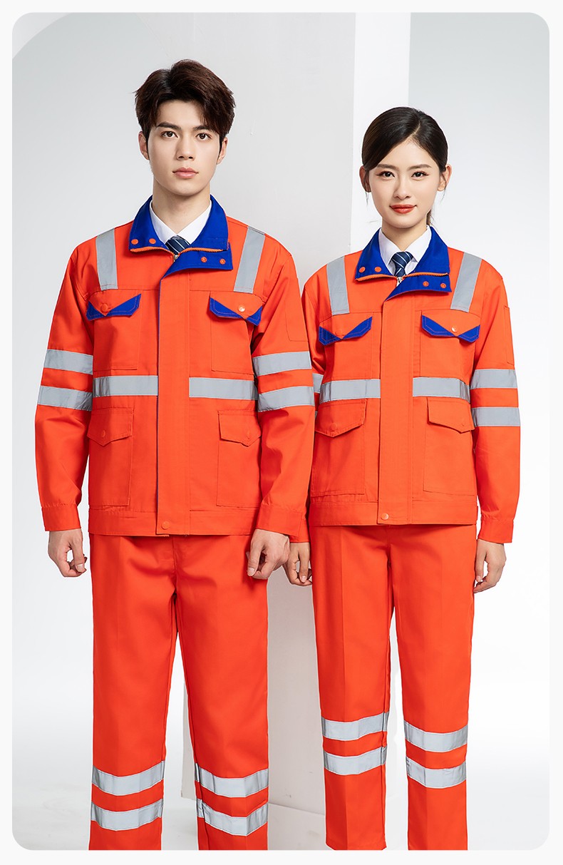 DM20148 反光條工作服套裝男路政環(huán)衛(wèi)園林綠化養(yǎng)護保潔道路救援反光勞保服(圖12)