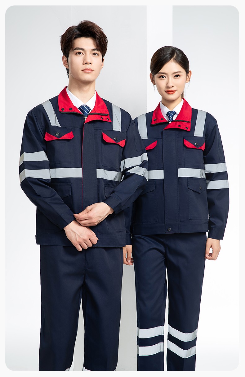 DM20148 反光條工作服套裝男路政環(huán)衛(wèi)園林綠化養(yǎng)護保潔道路救援反光勞保服(圖13)