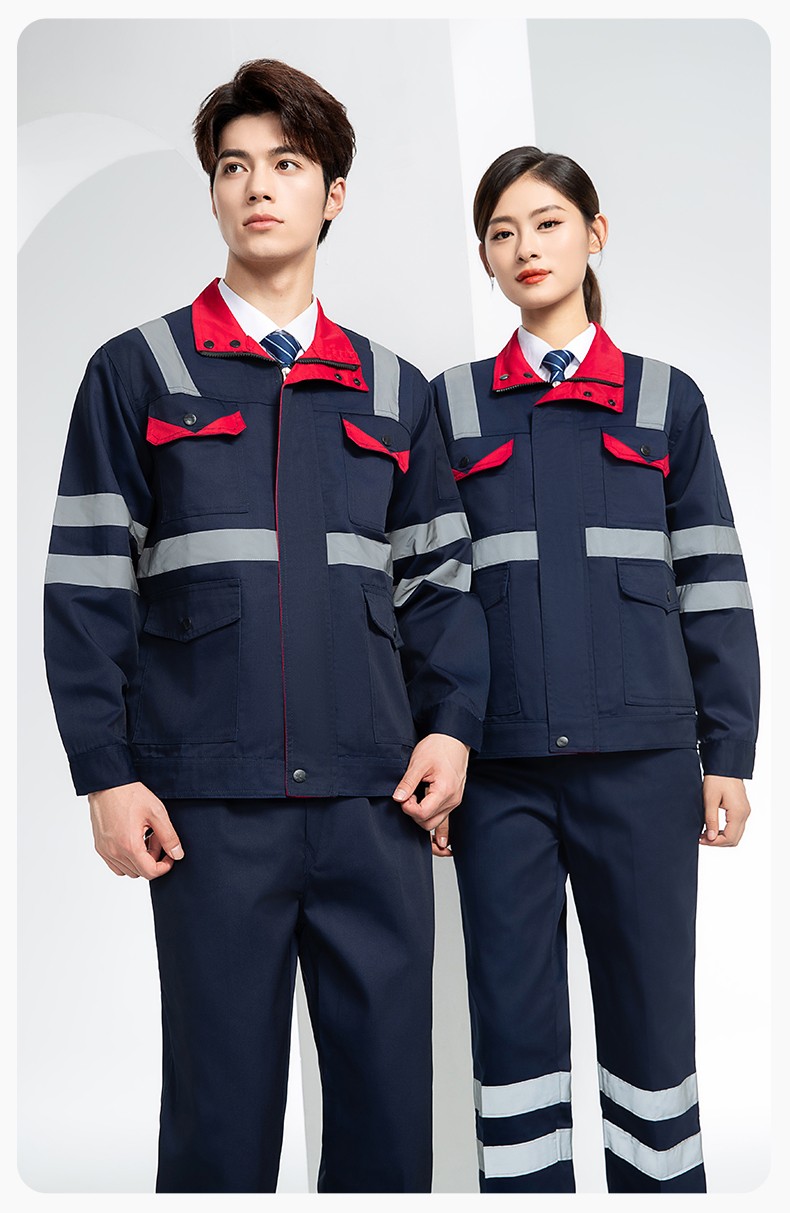 DM20148 反光條工作服套裝男路政環(huán)衛(wèi)園林綠化養(yǎng)護保潔道路救援反光勞保服(圖14)