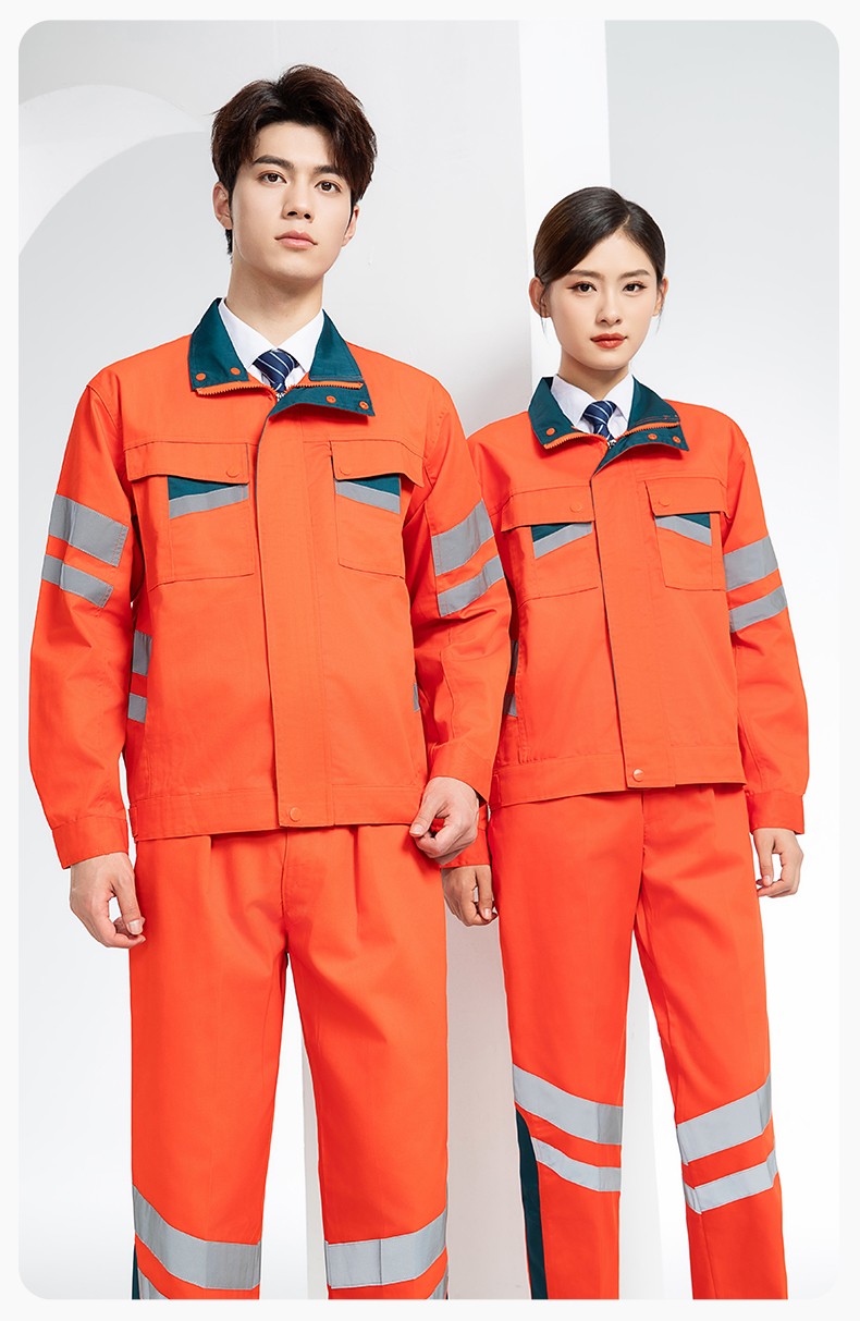 DM20149 春秋反光條長袖工作服男路政環(huán)衛(wèi)園林綠化道路救援反光勞保服定制(圖14)