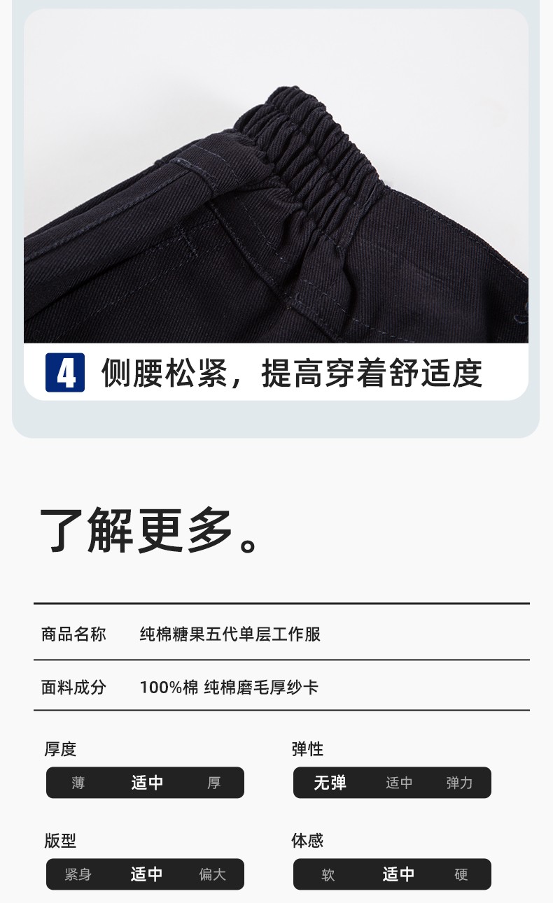 QM20129 純棉工作服套裝定制加厚耐磨長袖勞保服汽修裝修工地電焊工裝(圖10)