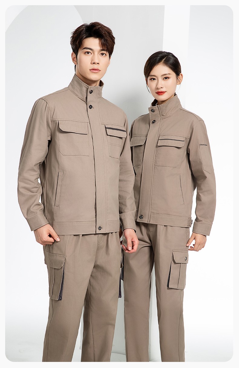 RD-507 純棉電焊工作服套裝男秋冬長(zhǎng)袖工裝耐磨車(chē)間全棉工程服高端勞保服(圖14)