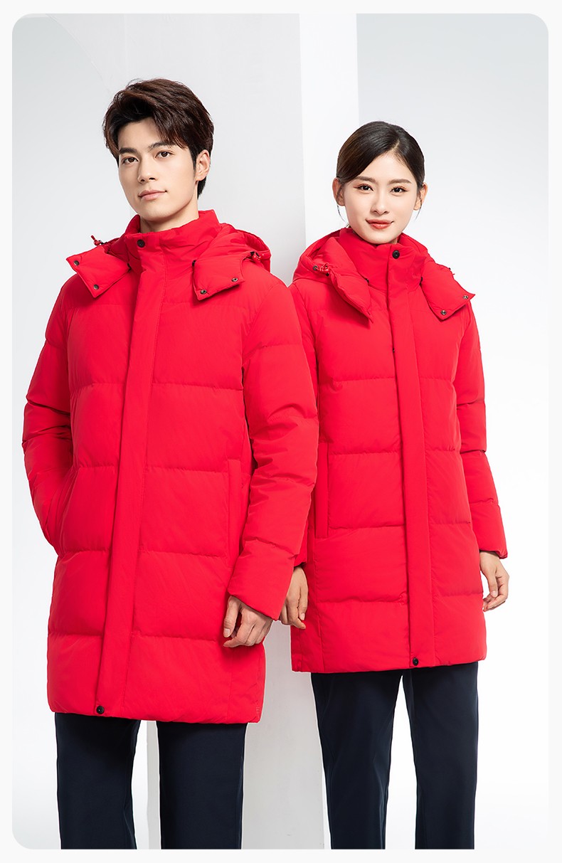 RH-6013 冬季羽絨長(zhǎng)款棉衣工作服純色一體棉服工裝男女工廠商超團(tuán)體服定制(圖14)