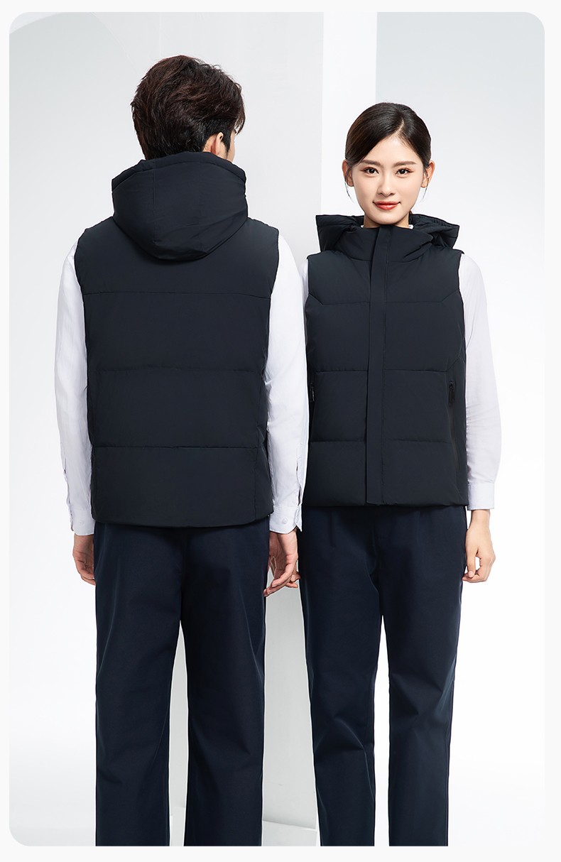 RH-8001 羽絨馬甲工作服加厚保暖秋冬工裝車間企業(yè)團(tuán)體工裝馬夾定制勞保服(圖17)