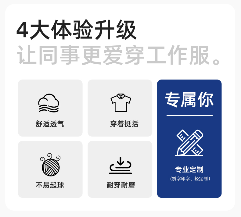 YJ-5603 春秋款防撕裂長(zhǎng)袖工作服套裝印logo定制電焊機(jī)修男加厚耐磨勞保服(圖2)
