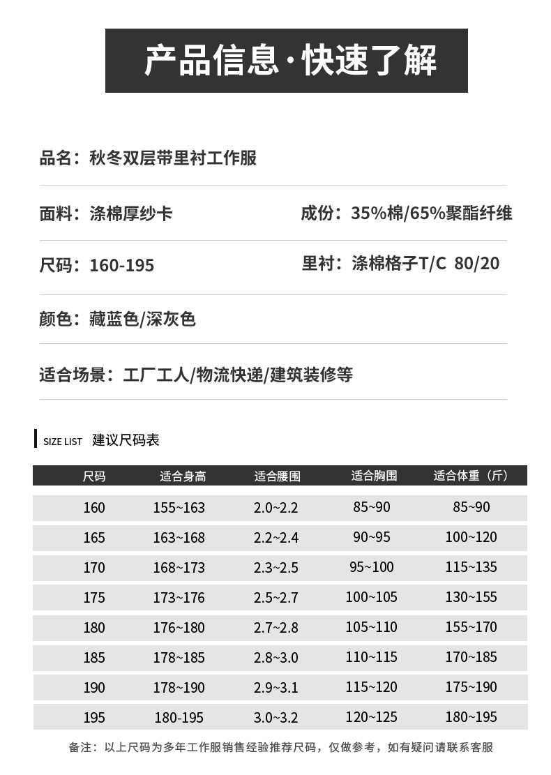 LW-8103S 秋冬雙層加厚高品質(zhì)工作服定制車間企業(yè)廠服時尚立體版型工裝印字(圖14)