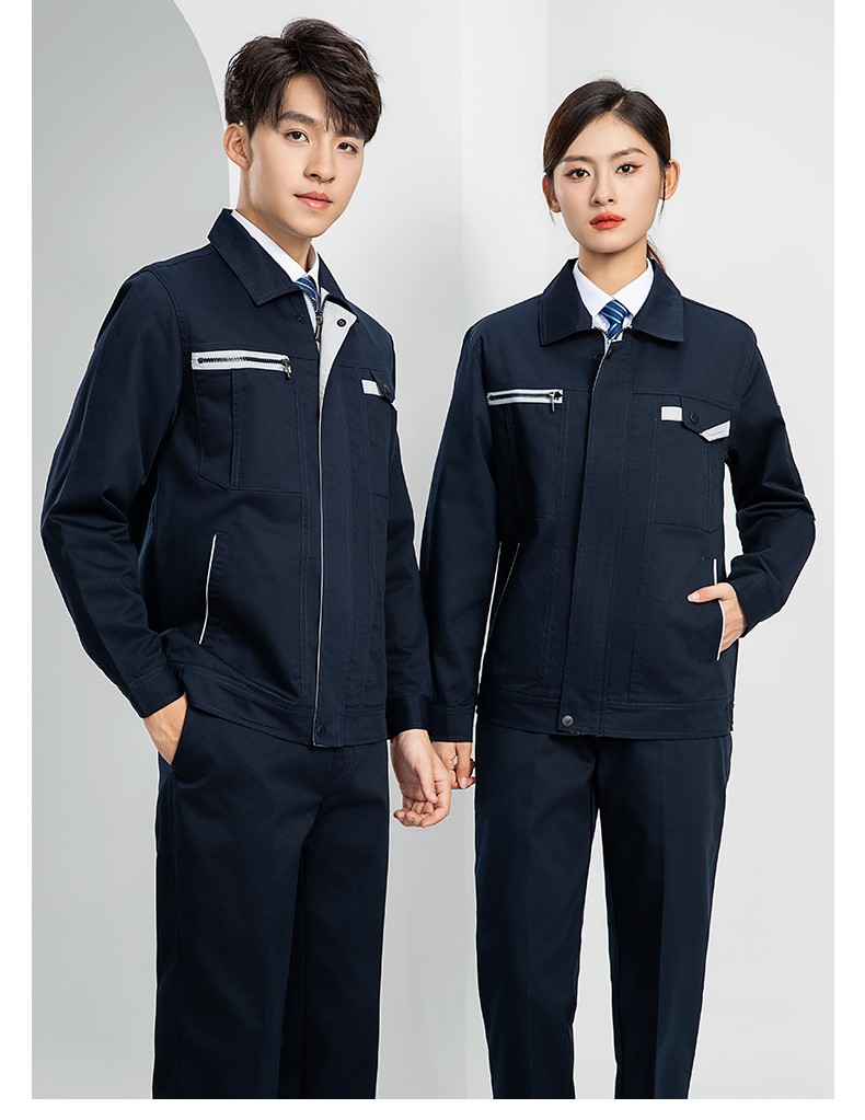 LW-8103S 秋冬雙層加厚高品質(zhì)工作服定制車間企業(yè)廠服時尚立體版型工裝印字(圖22)