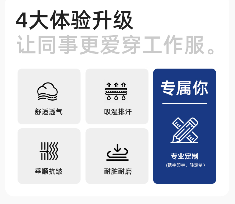 YM-092 春秋季工作服套裝定制男耐磨建筑工程工廠車間長(zhǎng)袖勞保服純色工裝(圖2)