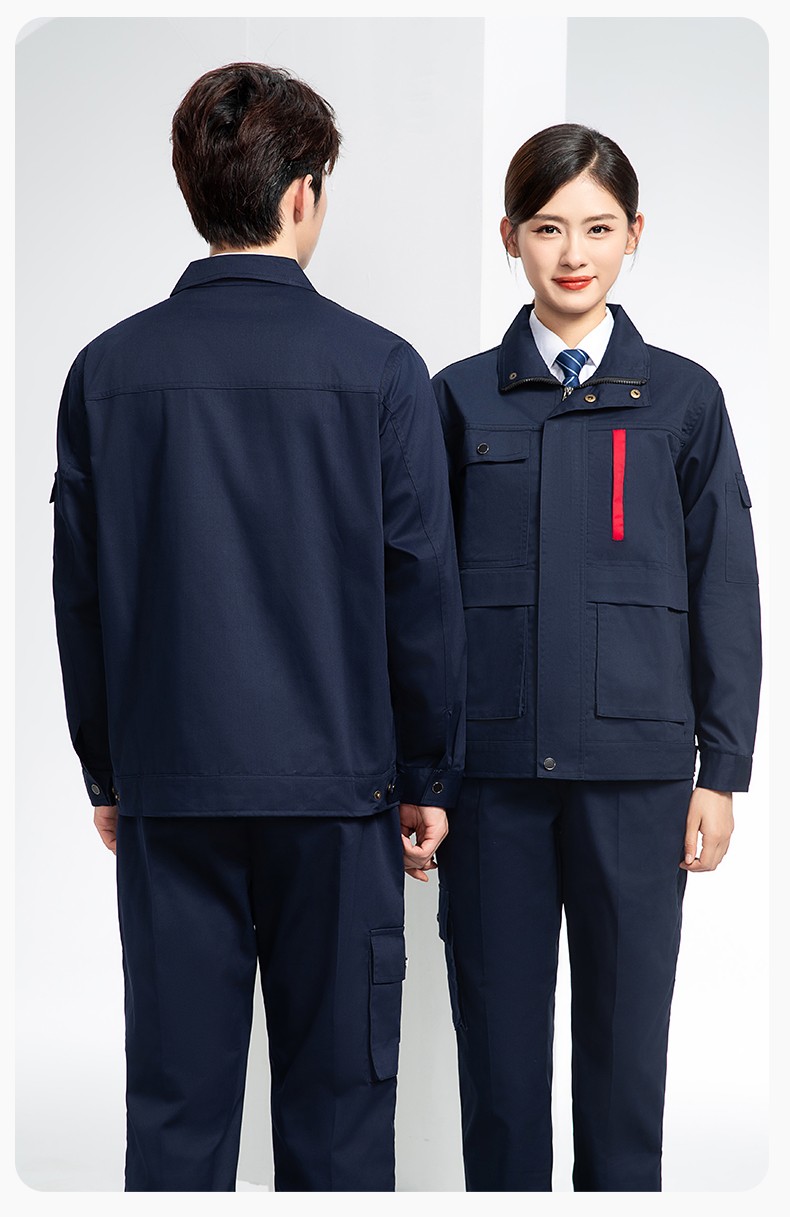 DM8050 春秋CVC工作服套裝男耐磨長袖上衣工裝工廠服車間汽修勞保服批發(fā)(圖20)