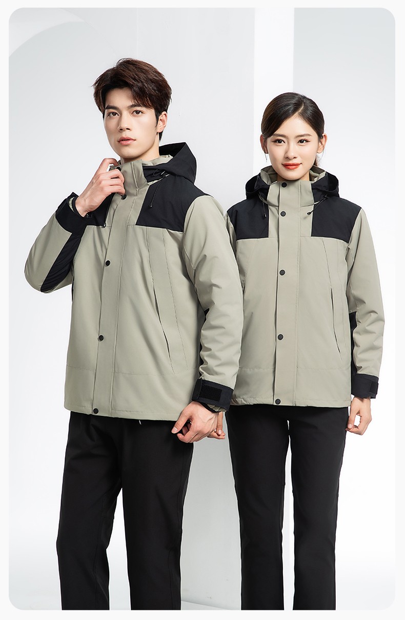 LT-3561 沖鋒衣定制印logo刺繡企業(yè)加絨工作服防水三合一風(fēng)衣外套秋冬工裝(圖15)