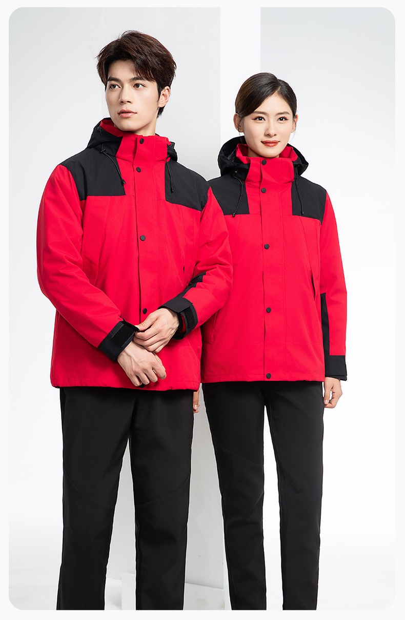 LT-3561 沖鋒衣定制印logo刺繡企業(yè)加絨工作服防水三合一風(fēng)衣外套秋冬工裝(圖19)