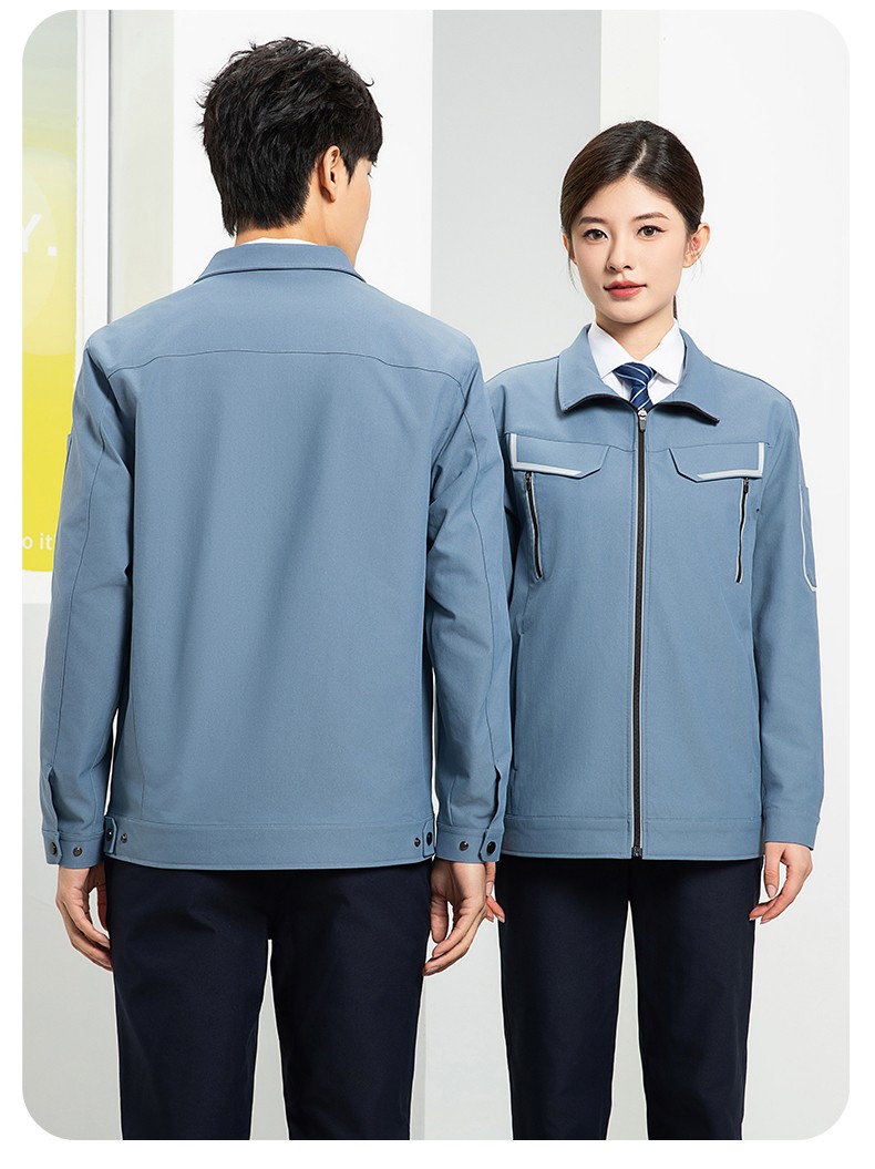 YJ-SK006 高端工作服套裝定制秋冬季工服電力工廠廠服工裝耐磨勞保工程服(圖23)