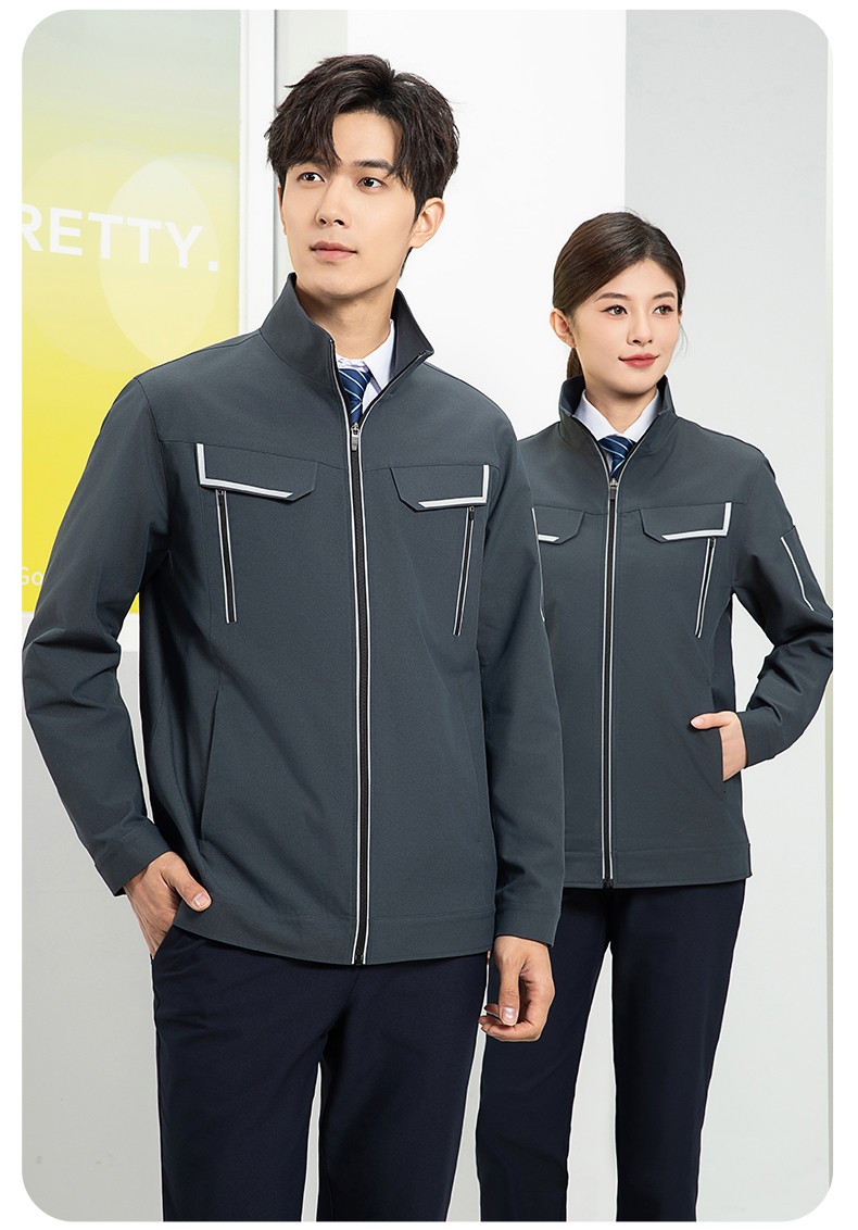 YJ-SK006 高端工作服套裝定制秋冬季工服電力工廠廠服工裝耐磨勞保工程服(圖24)