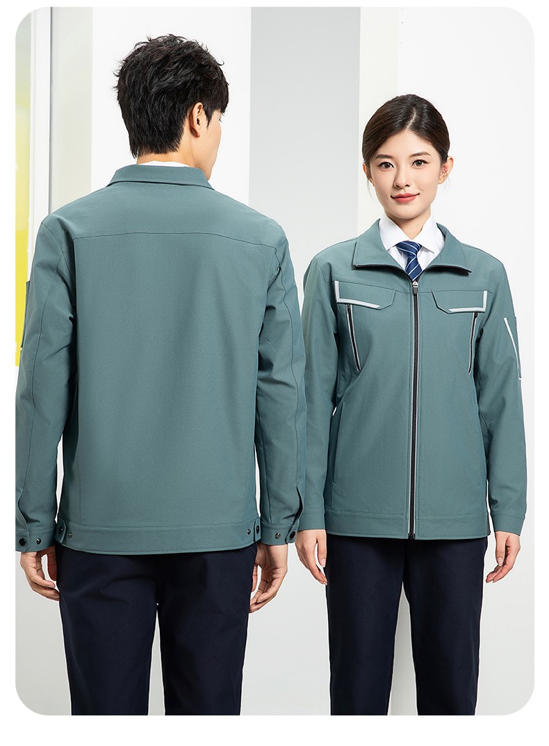 YJ-SK006 高端工作服套裝定制秋冬季工服電力工廠廠服工裝耐磨勞保工程服(圖29)