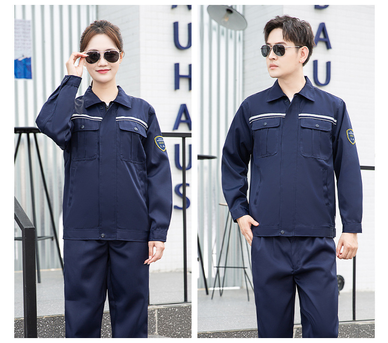 TZS13-16 恒漉防酸堿防靜電工作服套裝定制男反光電子化工廠耐腐蝕勞保服(圖11)